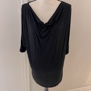 Michael Stars crystal encrusted black tunic. New without tags.